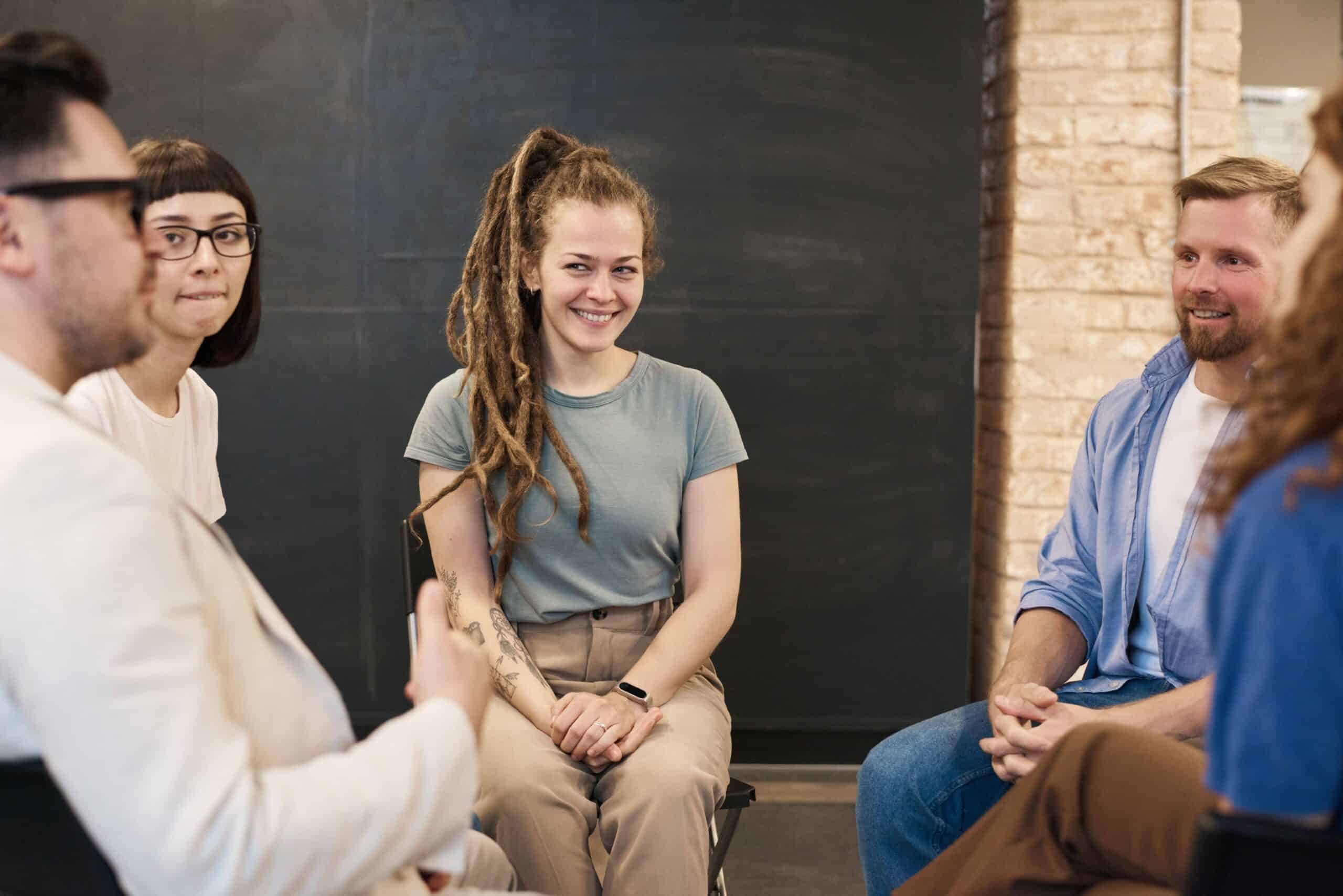 Group of therapists enjoying group therapy in Nashville
